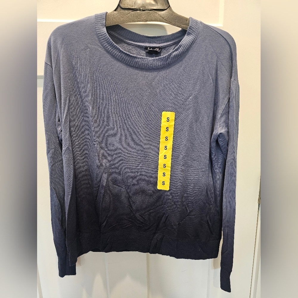 NWT! Splendid Dip Dye Sweater BLUE OMBRE size Small